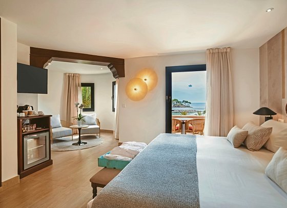 Secrets Mallorca Villamil Resort & Spa - Wohnbeispiel Juniorsuite frontaler Meerblick Preferred Club (Zimmercodierung JTM)