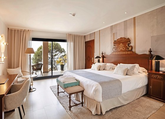Secrets Mallorca Villamil Resort & Spa - Wohnbeispiel Doppelzimmer Deluxe frontaler Meerblick Preferred Club (Zimmercodierung DTM)
