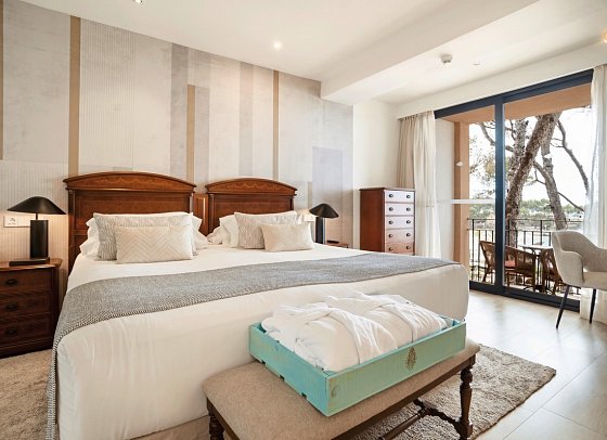 Secrets Mallorca Villamil Resort & Spa - Wohnbeispiel Suite frontaler Meerblick Preferred Club (Zimmercodierung WTM)