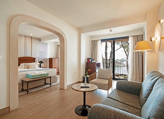 Secrets Mallorca Villamil Resort & Spa - Wohnbeispiel Suite frontaler Meerblick Preferred Club (Zimmercodierung WTM)