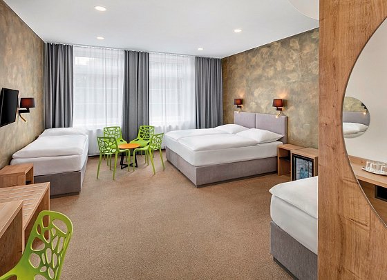 Wellness Hotel Babylon - Wohnbeispiel Dreibettzimmer (Zimmercodierung TB1)