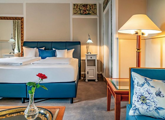 Romantik Jugendstilhotel Bellevue - Wohnbeispiel Doppelzimmer (Zimmercodierungen DB1 & DX1)