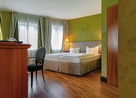 Romantik Jugendstilhotel Bellevue - Wohnbeispiel Doppelzimmer Komfort (Zimmercodierungen DF1 & DX2)