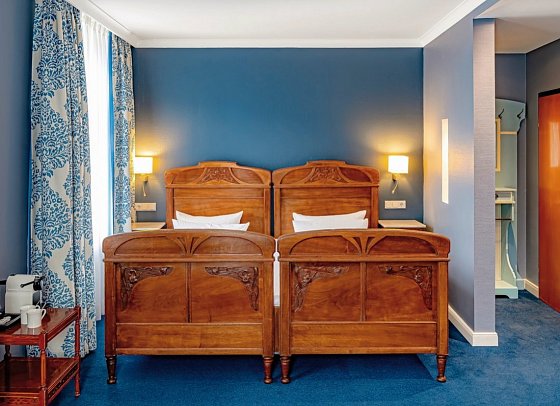 Romantik Jugendstilhotel Bellevue - Wohnbeispiel Doppelzimmer Komfort (Zimmercodierungen DF1 & DX2)