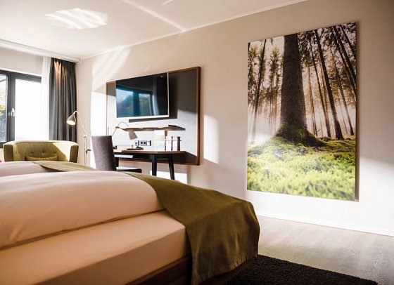Sporthotel Grafenwald - Wohnbeispiel Doppelzimmer Komfort (Zimmercodierung DF1)