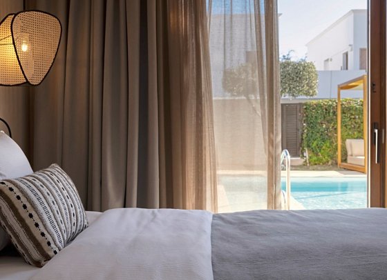 Aulus Lindos Rhodes, Curio Collection by Hilton - Wohnbeispiel Tropical Bungalow Suite mit Privatpool (Zimmercodierung BBR)
