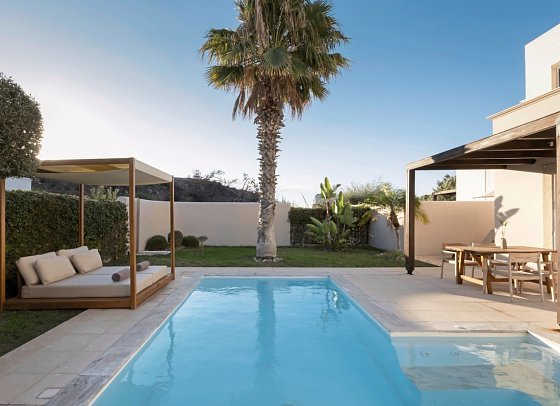 Aulus Lindos Rhodes, Curio Collection by Hilton - Wohnbeispiel Tropical Bungalow Suite mit Privatpool (Zimmercodierung BBR)