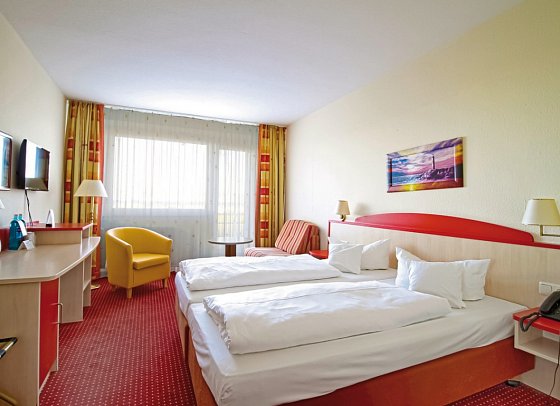 Morada Resort Kühlungsborn - Wohnbeispiel Doppelzimmer Landblick (Zimmercodierung D1L)