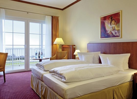 Morada Strandhotel Ostseebad Kühlungsborn - Wohnbeispiel Doppelzimmer Meerblick (Zimmercodierung D1M)