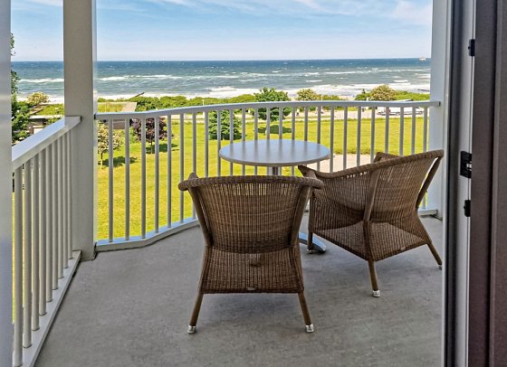 Morada Strandhotel Ostseebad Kühlungsborn - Wohnbeispiel Doppelzimmer Meerblick (Zimmercodierung D1M)