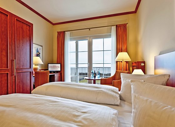 Morada Strandhotel Ostseebad Kühlungsborn - Wohnbeispiel Doppelzimmer Meerblick (Zimmercodierung D1M)