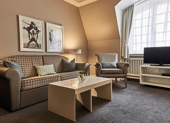 A-ROSA Kurhaus Binz - Wohnbeispiel Doppelzimmer Meerblick (Zimmercodierung D1M)
