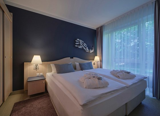 Dorint Seehotel Binz-Therme Binz/Rügen Strand-Appartements - Wohnbeispiel Appartement 1 Schlafzimmer 46-50 qm (Zimmercodierungen AB2, XB3 & AB9)