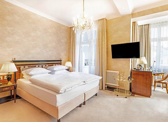 SEETELHOTEL Ahlbecker Hof - Wohnbeispiel Juniorsuite Meerseite (Zimmercodierung JBM)