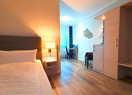 R&R Strandhotel Baabe - Wohnbeispiel Einzelzimmer ohne Balkon (Zimmercodierung EB1)