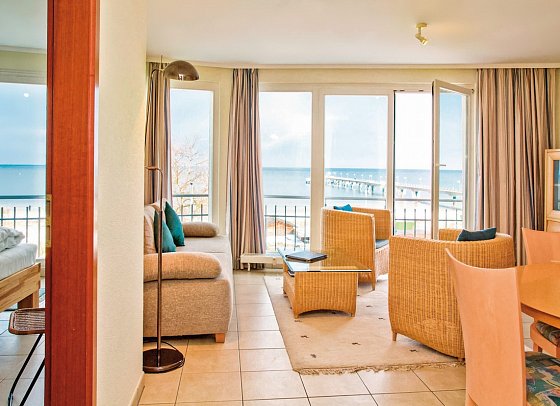 SEETELHOTEL Ostseeresidenz Bansin - Wohnbsp. 2 Raum FeWo seitl. Meerblick (Zimmercodierung OBN)