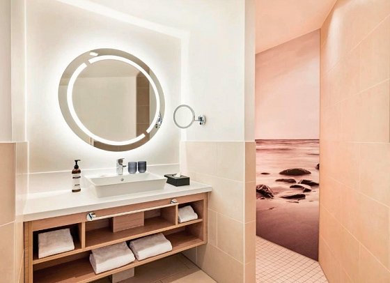 Hotel MAREBALTIC - Beispiel Bad Doppelzimmer (Zimmercodierungen DF1, DSM, DMM & DC2)