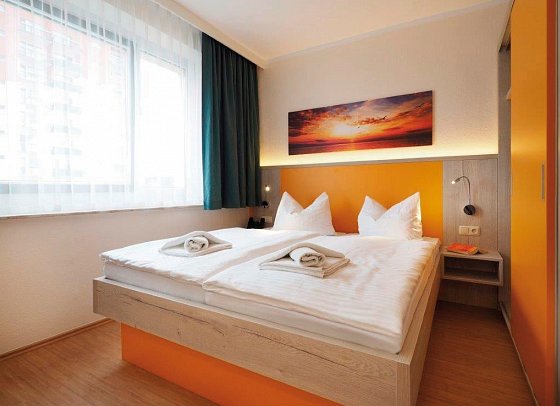 Kurhotel zu Heringsdorf - Wohnbeispiel App. 2 Räume Balkon 40 qm (Zimmercodierungen AB1 & AB2)