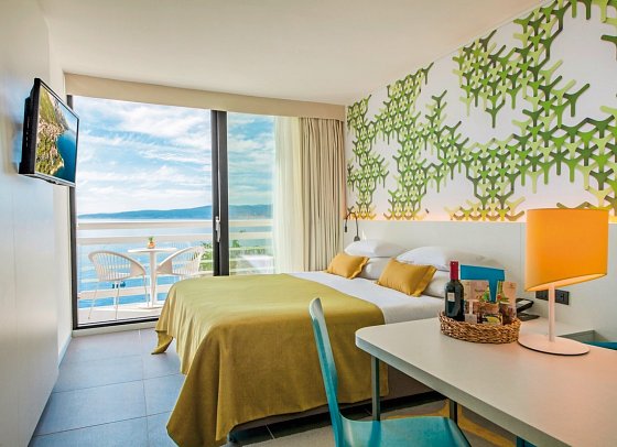 Bluesun Hotel Berulia - Wohnbeispiel Doppelzimmer Nebengebäude Meerseite (Zimmercodierungen D1V & EBC)