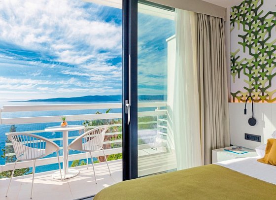 Bluesun Hotel Berulia - Wohnbeispiel Doppelzimmer Nebengebäude Meerseite (Zimmercodierungen D1V & EBC)