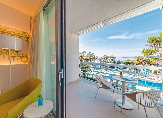 Bluesun Hotel Berulia - Wohnbeispiel Doppelzimmer Meerseite (Zimmercodierung DBC/DC3/EB2)