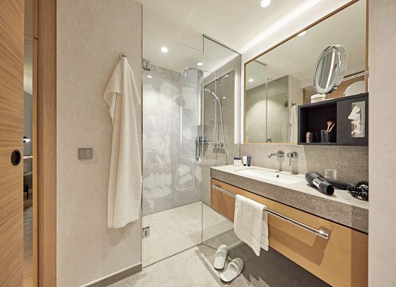 ATLANTIC Hotel Heidelberg - Wohnbeispiel Bad (Zimmercodierung DB1)