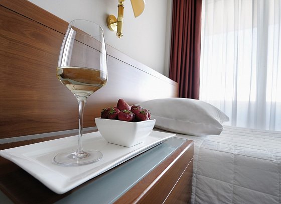 Des Bains Terme - Wohnbeispiel Doppe-/Einzellzimmer, Juniorsuite (Zimmercodierung DB1.EB1.JB1)