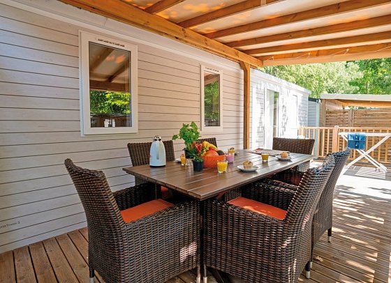 Camping Bella Italia (by Happy Camp) - Wohnbeipsiel Mobilheim Happy Premium Suite (Zimmercodierung CM2)