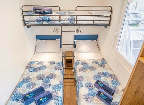 Camping Bella Italia (by Happy Camp) - Wohnbeispiel Mobilheim Happy Relax (Zimmercodierungen CG1 & CG2)