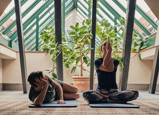 A-ROSA Gothisches Haus Wernigerode - Yoga im Wellnessbereich