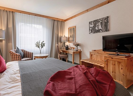 Arosa Alpine Club - Wohnbeispiel Doppelzimmer Standard (Zimmercodierung DG1)
