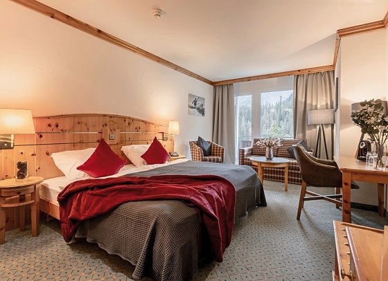 Arosa Alpine Club - Wohnbeispiel Doppelzimmer Superior (Zimmercodierung DS1)