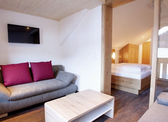 Erlebnishotel Family Resort Fendels - Wohnbeispiel Juniorsuite (Zimmercodierung JB1)