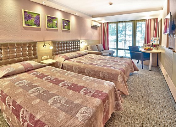 Sandy Beach - Wohnbeispiel Doppelzimmer seitl. Meerblick (Zimmercodierungen DE1, DBN & D1N)