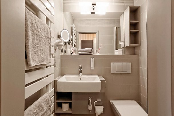 Konsumhotel Dorotheenhof Weimar - Beispiel Bad Einzelzimmer (Zimmercodierung EB1)