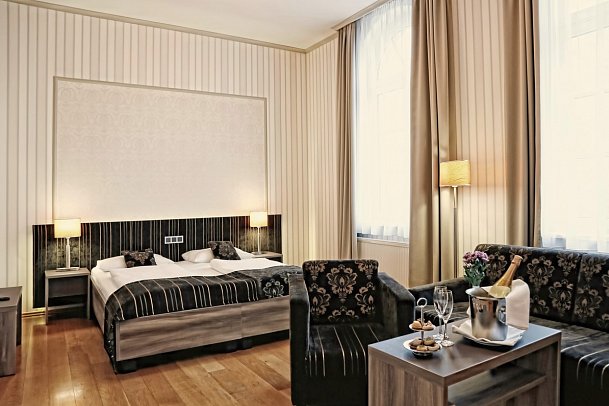 Konsumhotel Dorotheenhof Weimar - Wohnbeispiel Tiefurtzimmer Belvedere (Zimmercodierung WB1)