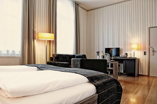 Konsumhotel Dorotheenhof Weimar - Wohnbeispiel Tiefurtzimmer Belvedere (Zimmercodierung WB1)