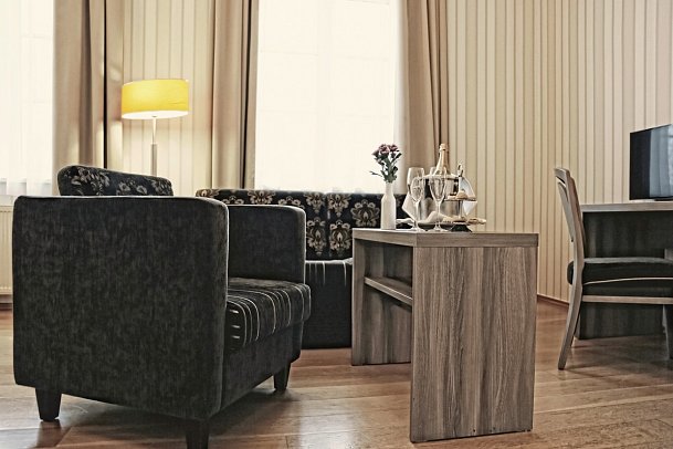 Konsumhotel Dorotheenhof Weimar - Wohnbeispiel Tiefurtzimmer Belvedere (Zimmercodierung WB1)