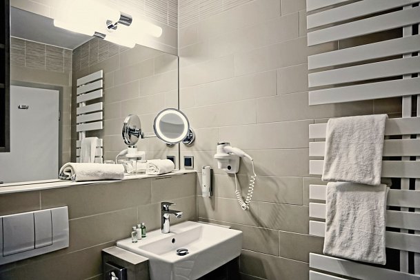 Konsumhotel Dorotheenhof Weimar - Beispiel Bad Tiefurtzimmer Belvedere (Zimmercodierung WB1)