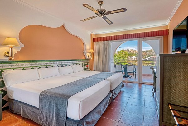 Playacálida Hotel - Wohnbeispiel Doppelzimmer seitlicher Meerblick (Zimmercodierung D1N)