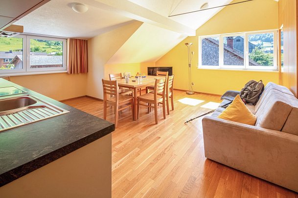 Sonne Bezau – Familotel Bregenzerwald - Wohnbeispiel Familienappartement (Zimmercodierung OI1)