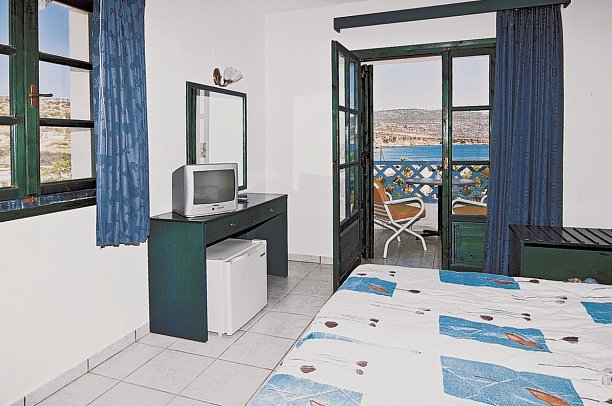 Votsalakia Beach - Wohnbeispiel Doppelzimmer seitl. Meerblick (Zimmercodierung DBN)