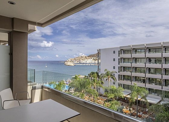 Alimounda Mare - Wohnbeispiel Doppelzimmer seitl. Meerblick (Zimmercodierung DBN)