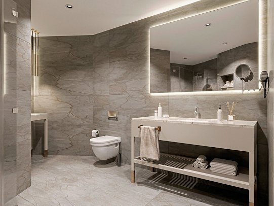 Nirvana Cosmopolitan - Beispiel Bad Junior Suite (Zimmercodierung JB1)