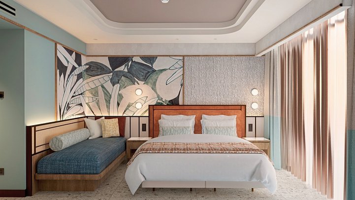 Trendy Perge Resort & Suites - Modellbild Wohnbeispiel Suite Familie (Zimmercodierungen WIG & WIQ)