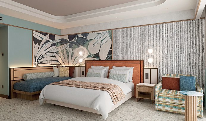 Trendy Perge Resort & Suites - Modellbild Wohnbeispiel Doppelzimmer Deluxe (Zimmercodierungen DDG, DCG, DDC & DCC)