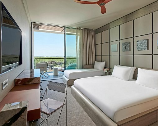 Voyage Kundu - Wohnbeispiel Doppelzimmer Landblick (Zimmercodierungen DBL & DCL)