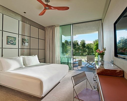 Voyage Kundu - Wohnbeispiel Doppelzimmer Landblick (Zimmercodierungen DBL & DCL)