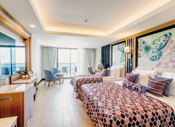 Adalya Elite Lara - Wohnbeispiel Doppelzimmer Meerblick (Zimmercodierungen DBM & DCM)