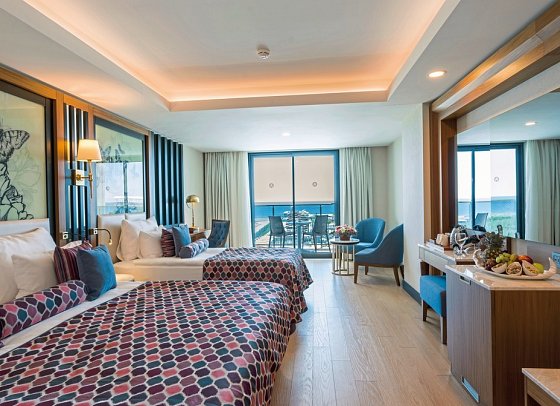 Adalya Elite Lara - Wohnbeispiel Doppelzimmer Meerblick (Zimmercodierungen DBM & DCM)